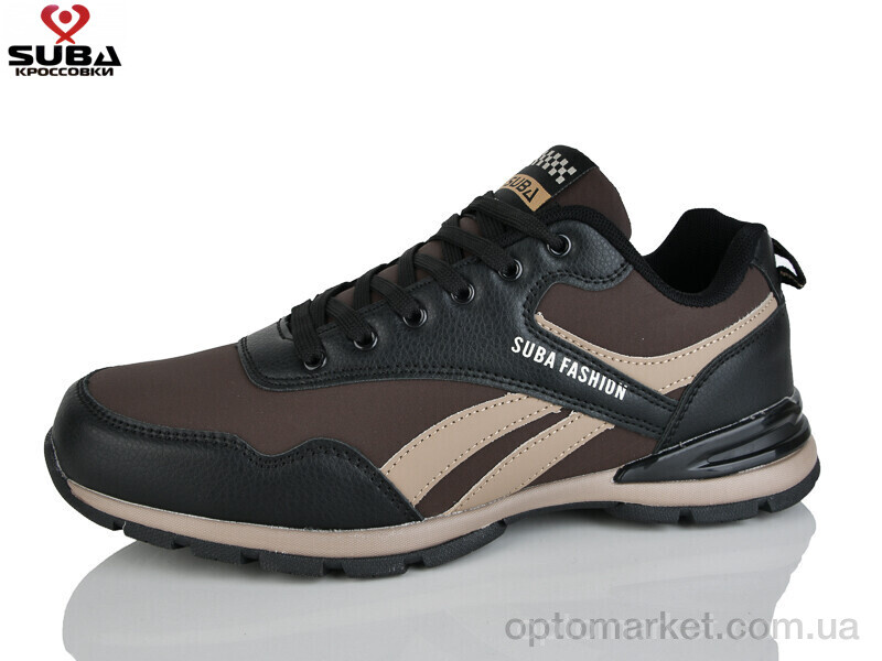Купить Кросівки чоловічі A7726-7 піна Suba коричневий, фото 1