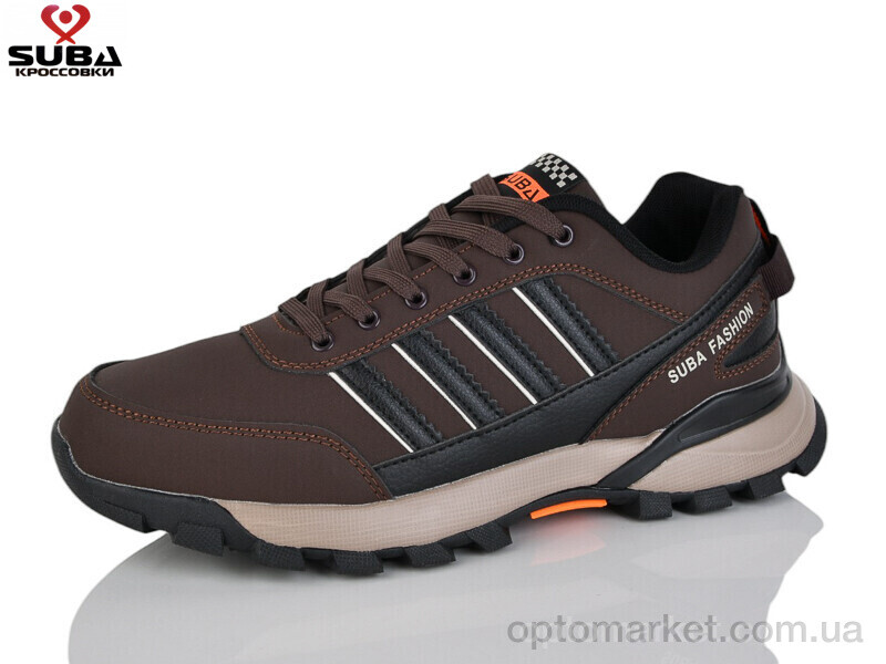 Купить Кросівки чоловічі A7733-7 піна Suba коричневий, фото 1