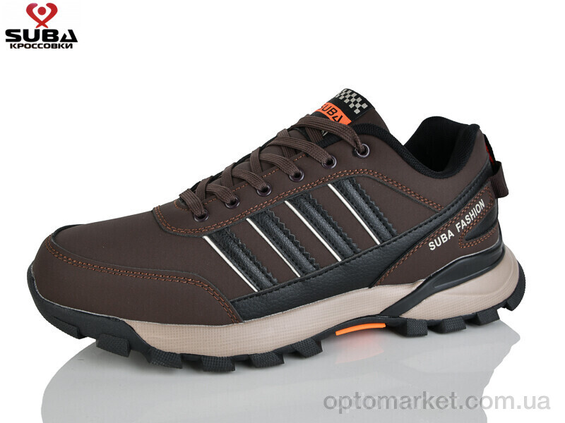 Купить Кросівки чоловічі A7733-7 піна Suba коричневий, фото 1