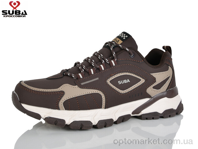 Купить Кросівки чоловічі A7736-7 піна Suba коричневий, фото 1