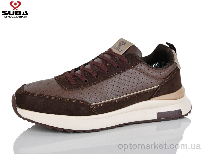 Купить Кросівки чоловічі A7746-7 піна Suba коричневий, фото 1