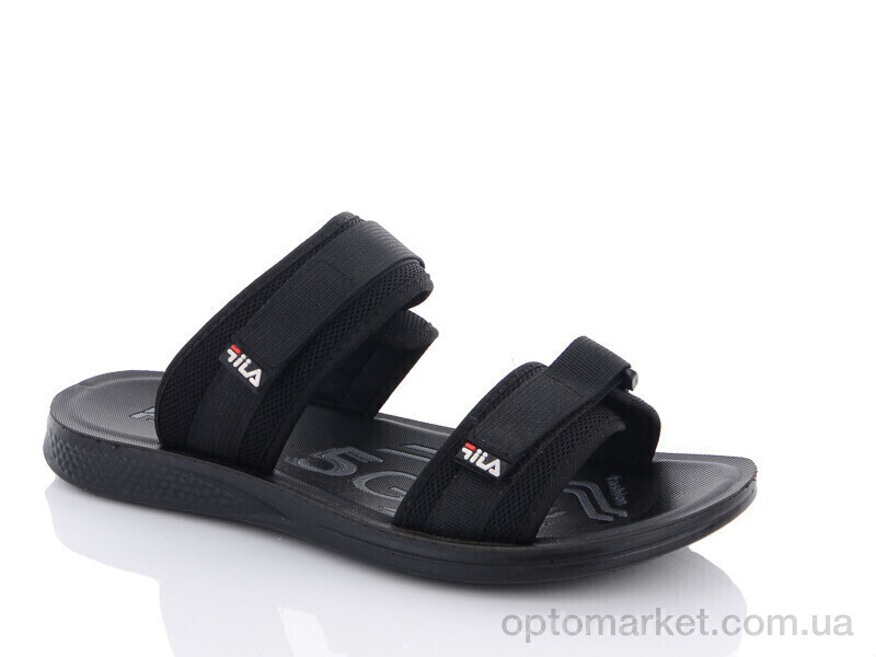 Купить Шльопанці чоловічі А8-1 black RGP чорний, фото 1