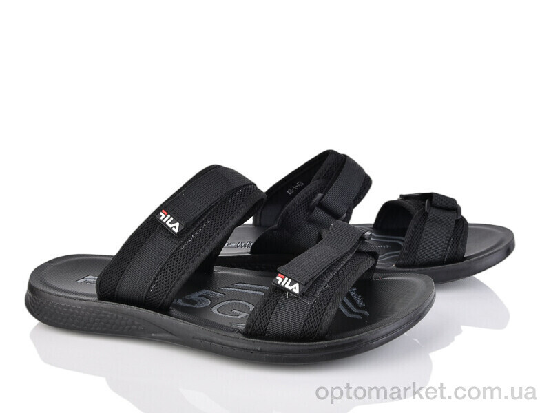 Купить Шльопанці чоловічі A8-1 F.la чорний, фото 2