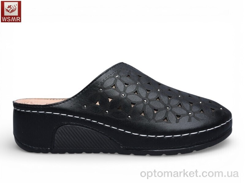 Купить Шльопанці жіночі A801-1 WSMR чорний, фото 1