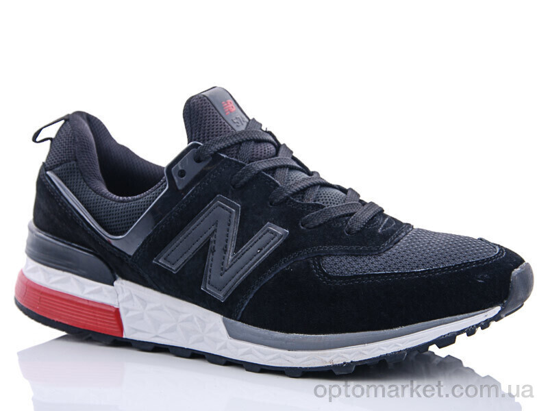 Купить Кросівки чоловічі A802-1 N.w balance чорний, фото 2