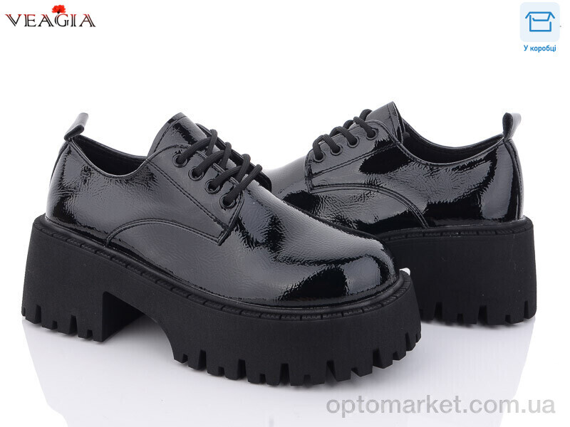 Купить Туфлі жіночі A8025-1 Veagia чорний, фото 1
