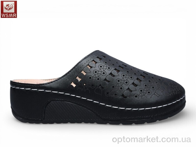 Купить Шльопанці жіночі A807-1 WSMR чорний, фото 1