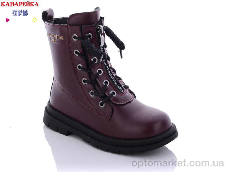 Купить Черевики дитячі A8105-7 Канарейка бордовий, фото 1
