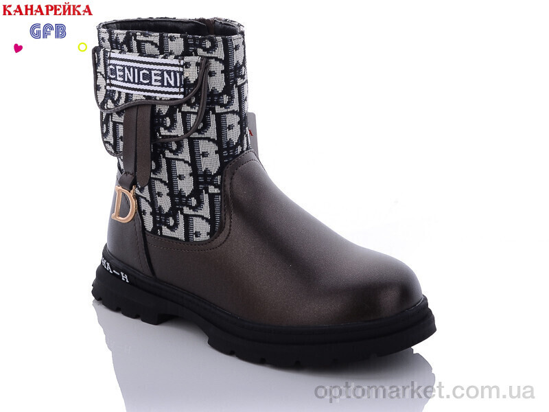 Купить Черевики дитячі A8106-2 Канарейка графіт, фото 1