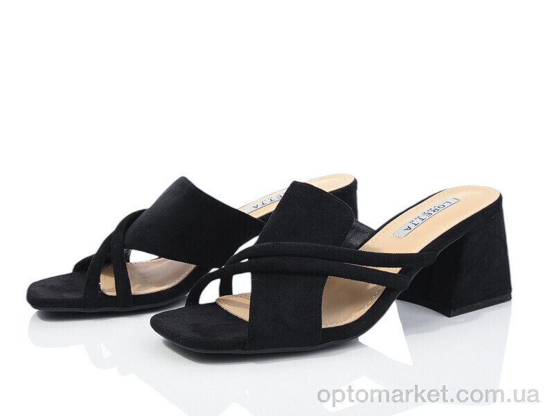 Купить Шльопанці жіночі A850-6 Loretta чорний, фото 1