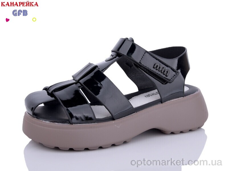 Купить Босоніжки дитячі A8718-1 GFB-Канарейка чорний, фото 1