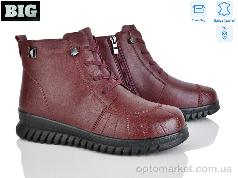 Купить Черевики жіночі A887-2 WSMR бордовий, фото 1