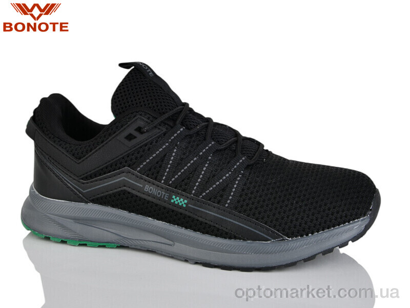 Купить Кросівки чоловічі A8979-3 Bonote чорний, фото 1