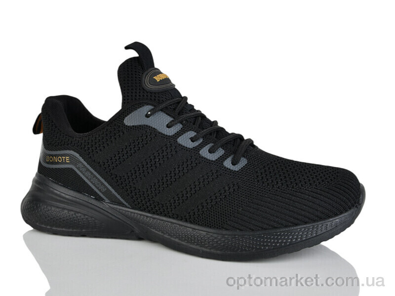 Купить Кросівки чоловічі A9065-3 Bonote чорний, фото 1