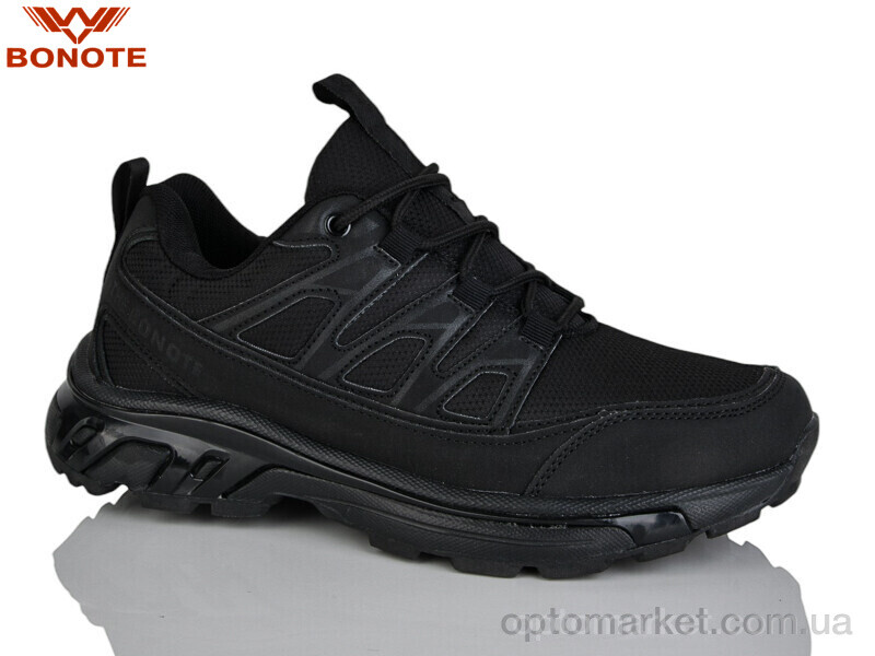 Купить Кросівки чоловічі A9102-1 Bonote чорний, фото 1