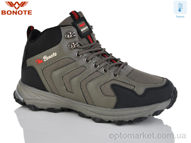 Купить Кросівки чоловічі A9122-6 термо Bonote хакі, фото 1