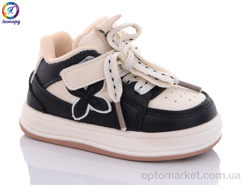 Купить Кросівки дитячі A9908 black Леопард бежевий, фото 1