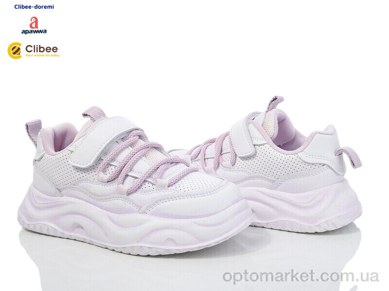 Купить Кросівки дитячі A9993-1 white-purple Apawwa фіолетовий, фото 1
