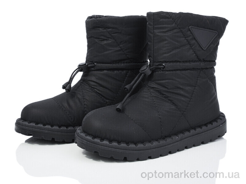 Купить Дутики жіночі AB032-1 Girnaive чорний, фото 1