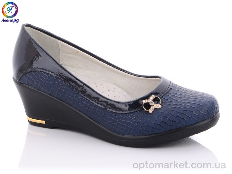 Купить Туфлі дитячі AB43-2 Леопард синій, фото 1