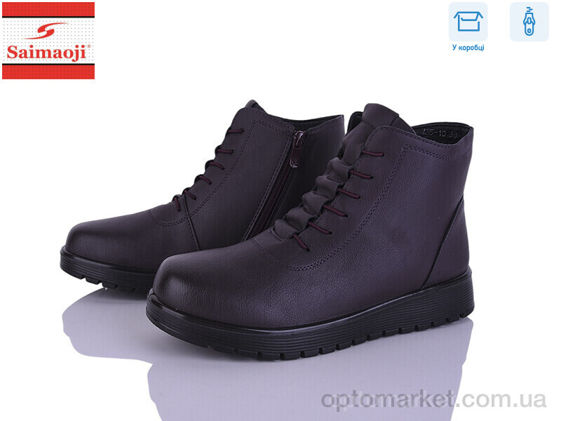 Купить Черевики жіночі AB5-10 Saimaoji бордовий, фото 1