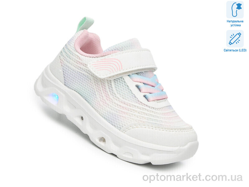 Купить Кросівки дитячі AB60046A LED Bi&Ki білий, фото 1