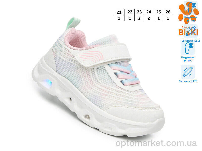 Купить Кросівки дитячі AB60046A LED Bi&Ki білий, фото 2