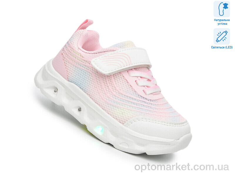 Купить Кросівки дитячі AB60046B LED Bi&Ki рожевий, фото 1