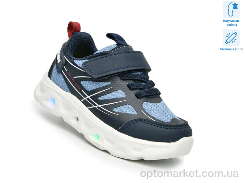 Купить Кросівки дитячі AB60047K LED Bi&Ki синій, фото 1