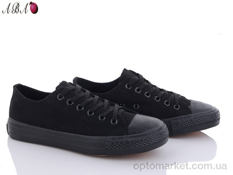 Купить Кеди унісекс ABA129 Aba чорний, фото 1