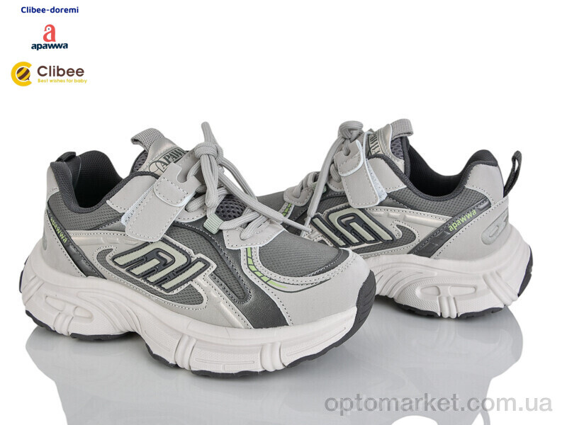 Купить Кросівки дитячі ABC2583 beige-green Apawwa сірий, фото 1