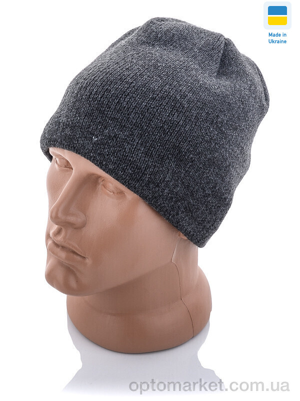 Купить Шапка чоловічі AC002 grey Kindzer сірий, фото 1