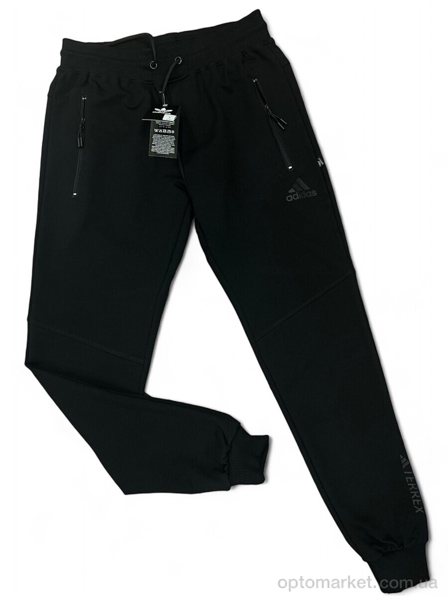 Купить Спортивні штаны чоловічі ad-333019 A.idas чорний, фото 2