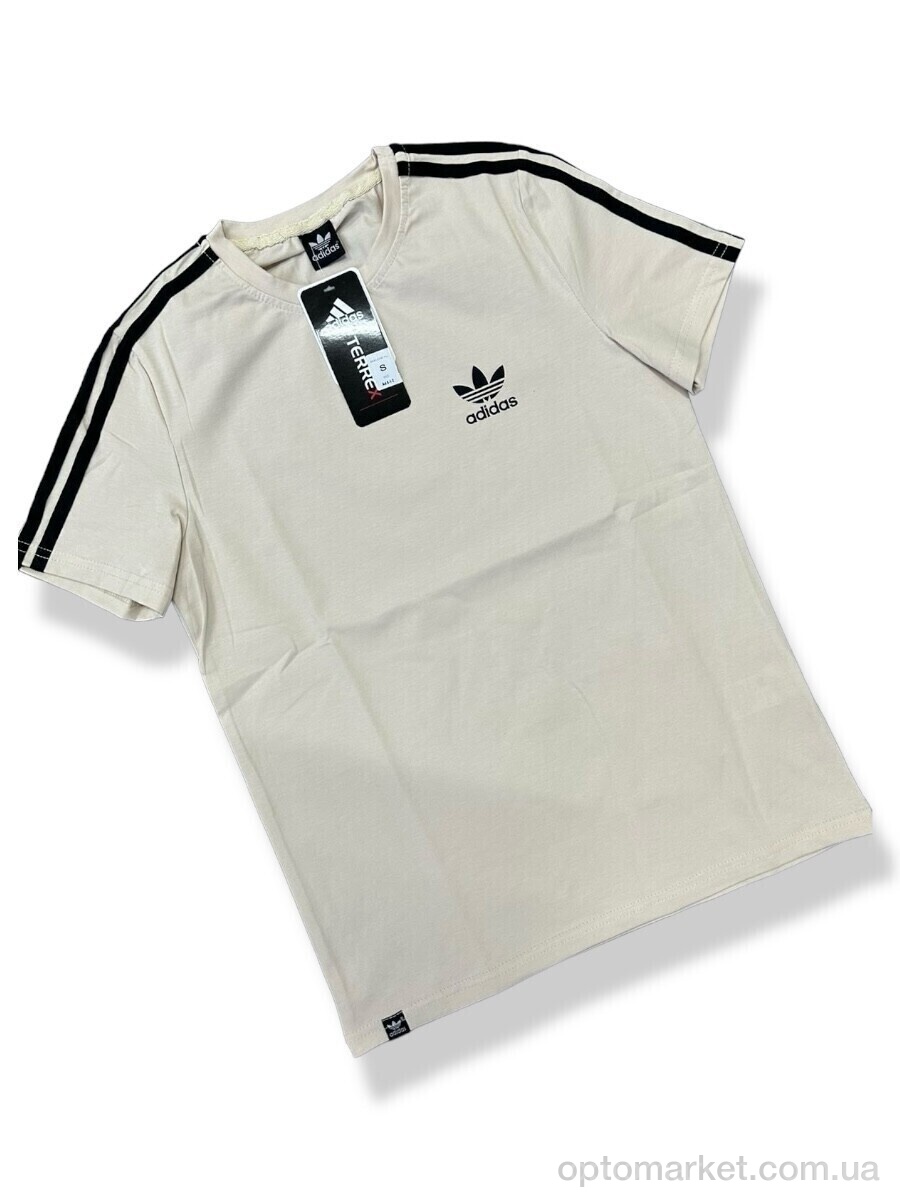 Купить Футболка чоловічі Ad-S-1-2 A.idas бежевий, фото 2