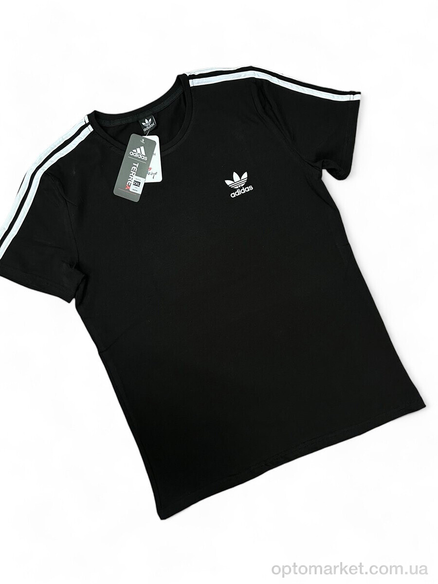 Купить Футболка чоловічі Ad-s-40 A.idas чорний, фото 2