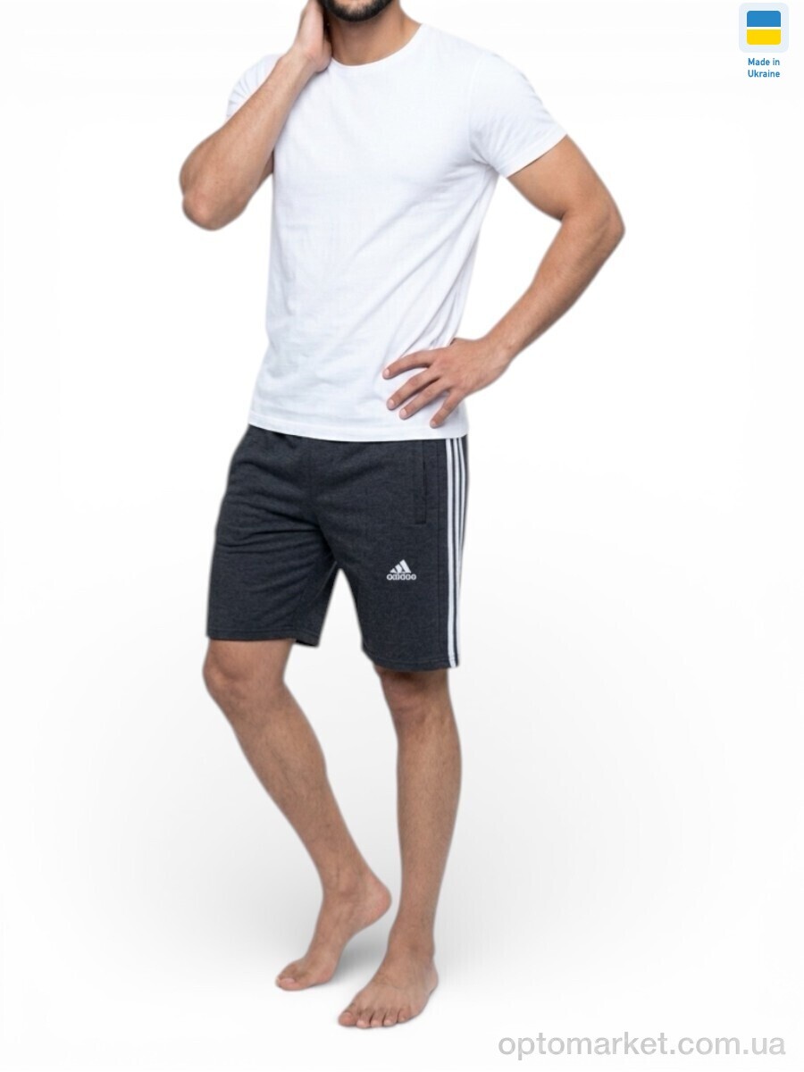 Купить Шорти чоловічі AD т.сірий A.idas сірий, фото 2