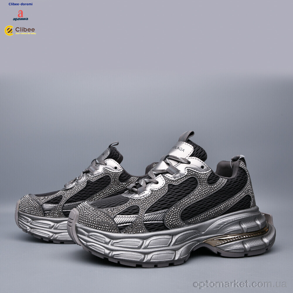 Купить Кросівки жіночі AD1128-1 d.grey Apawwa сірий, фото 2