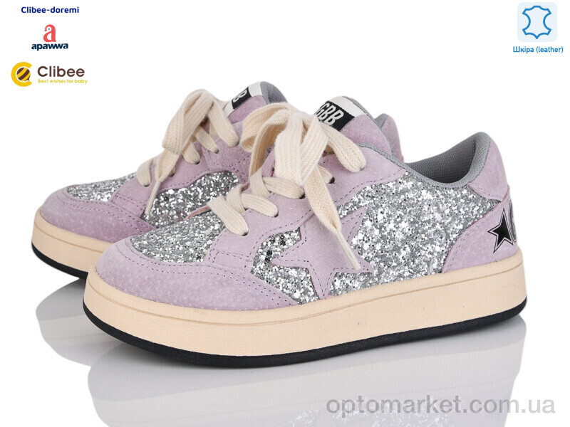 Купить Кросівки дитячі AD250075-1 purple-grey Apawwa фіолетовий, фото 1