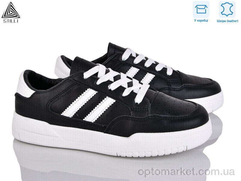Купить Кросівки жіночі AD300-9 шкіра Stilli чорний, фото 1