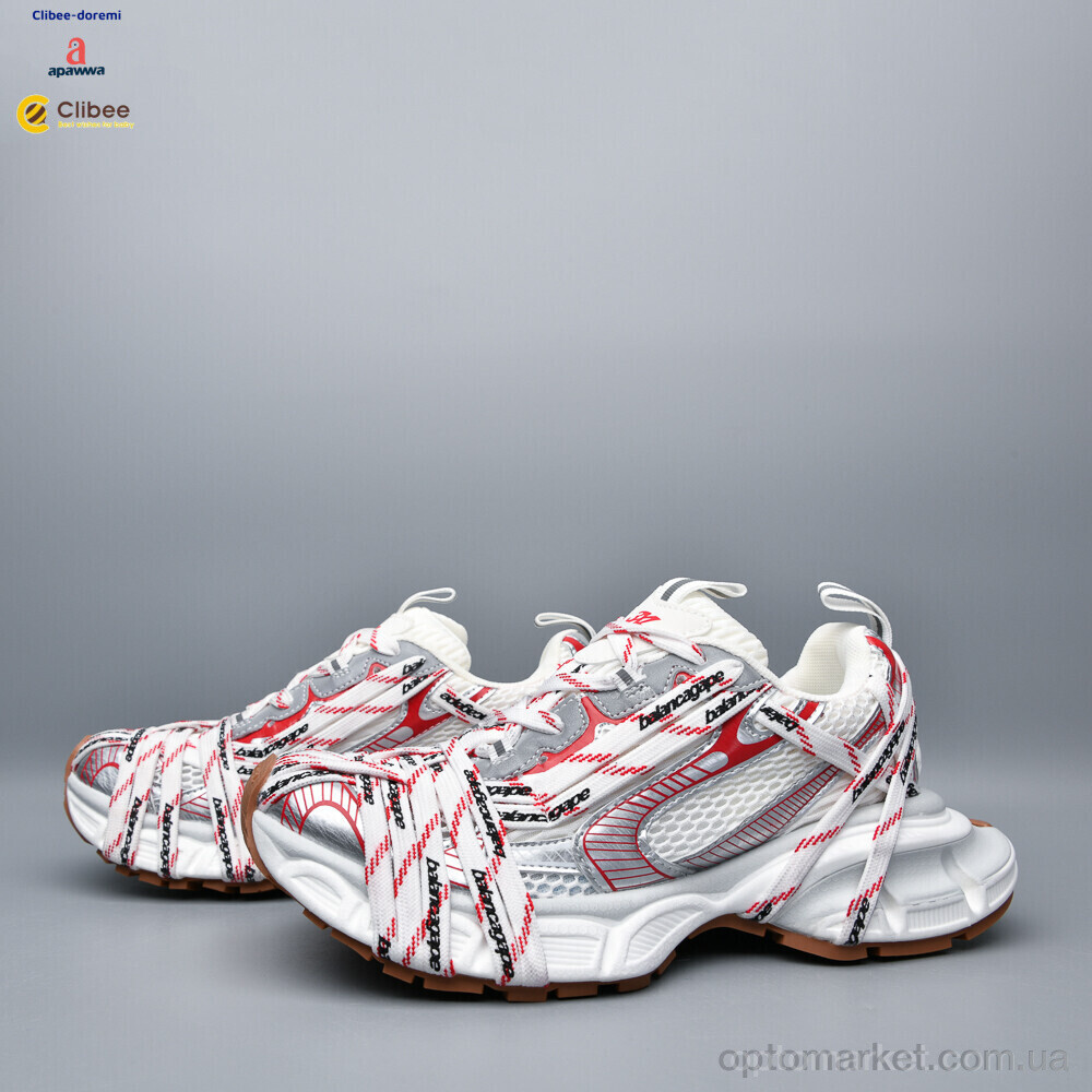 Купить Кросівки жіночі AD5266-1 white-red Apawwa білий, фото 2