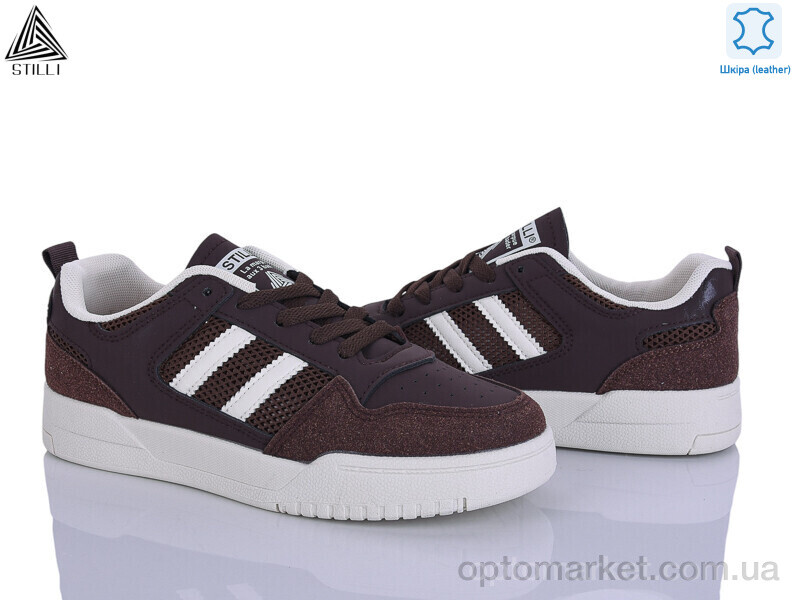Купить Кросівки жіночі AD600-3 шкіра Stilli коричневий, фото 1