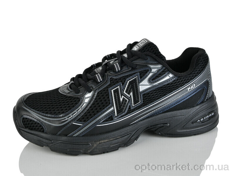 Купить Кросівки чоловічі AD7701-1 Running чорний, фото 1