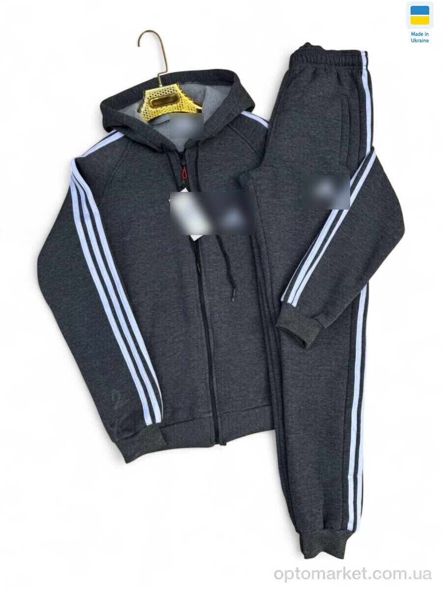 Купить Спортивний костюм чоловічі Ads т.сірий A.idas сірий, фото 1