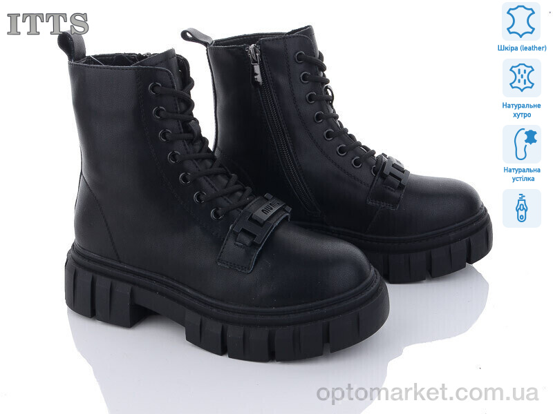 Купить Черевики жіночі AK234-6 ITTS чорний, фото 1