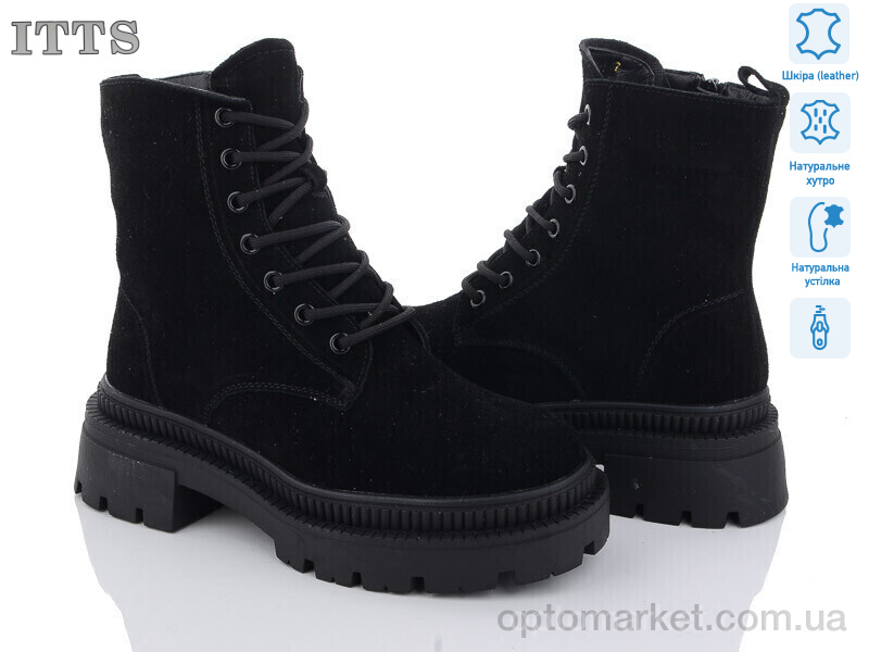 Купить Черевики жіночі AK711-1 ITTS чорний, фото 1