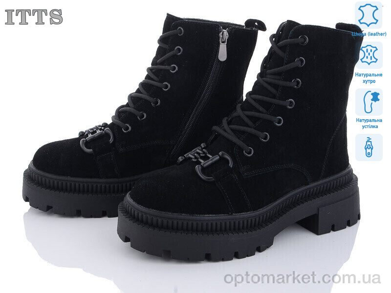 Купить Черевики жіночі AK719-1 ITTS чорний, фото 1