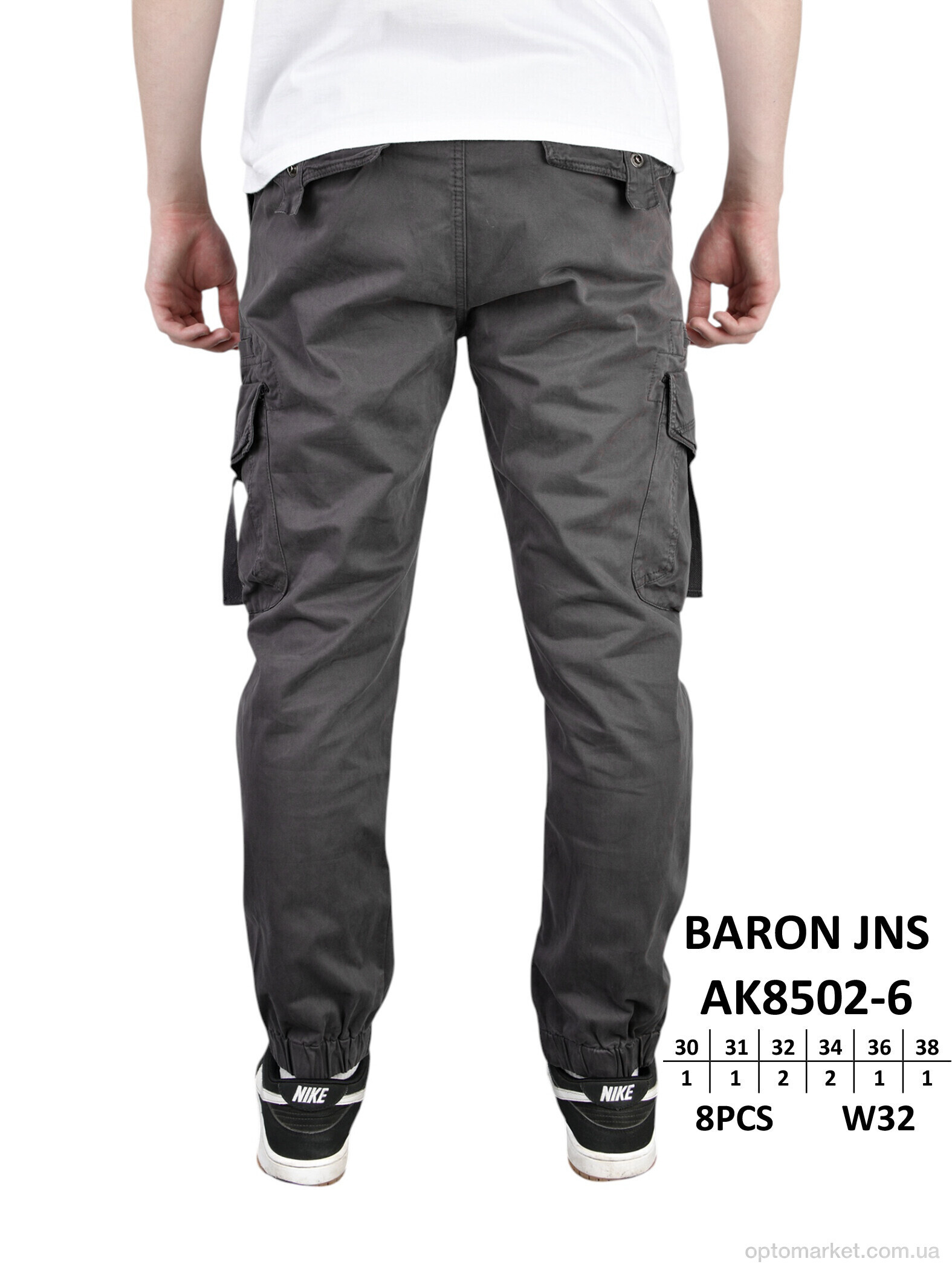 Купить Брюки чоловічі AK8502-6 Jinbao Langren сірий, фото 3