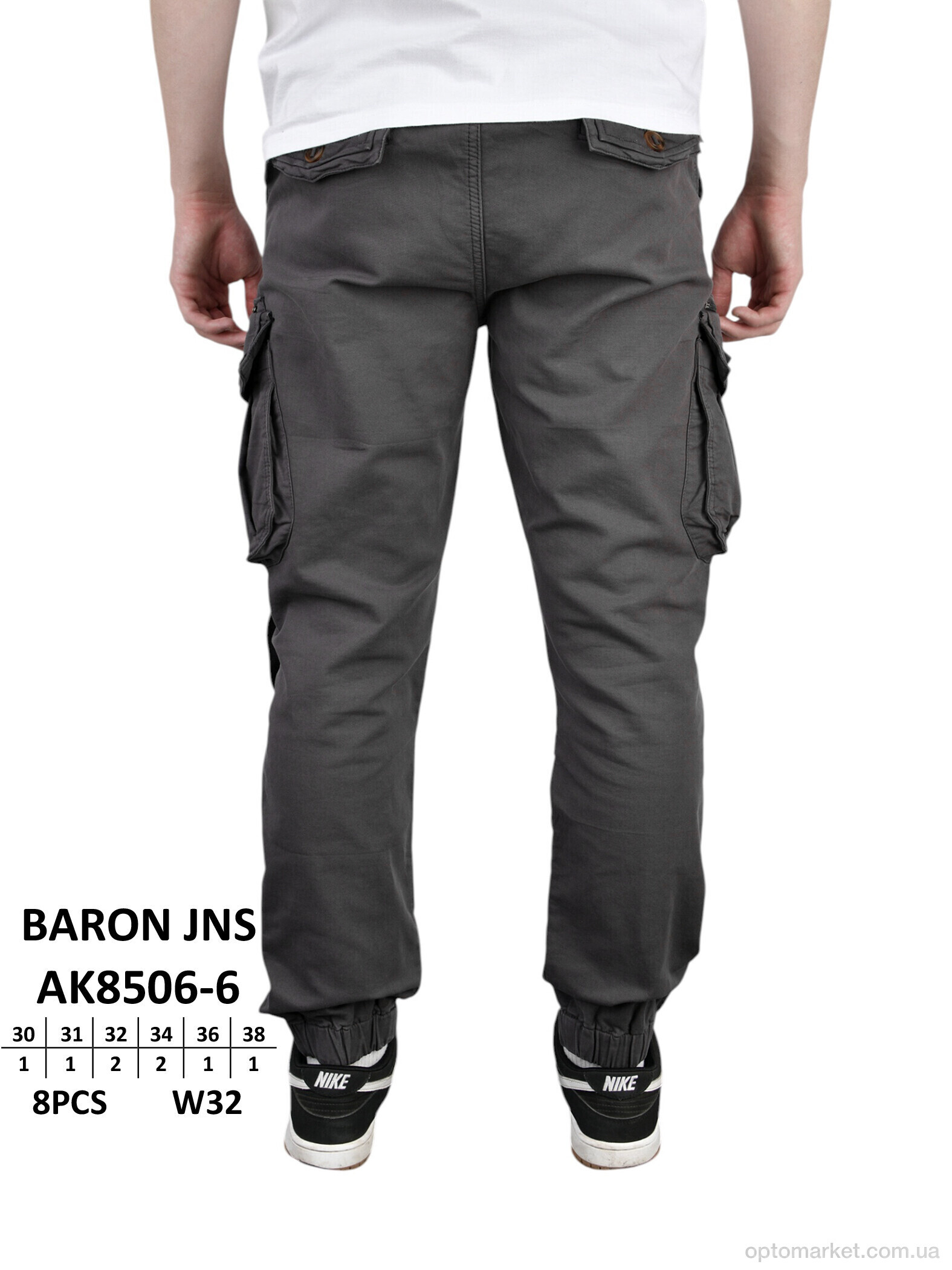 Купить Брюки чоловічі AK8506-6 Jinbao Langren сірий, фото 3