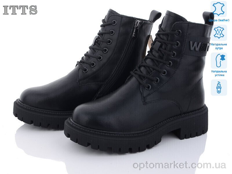 Купить Черевики жіночі AK90-6 ITTS чорний, фото 1