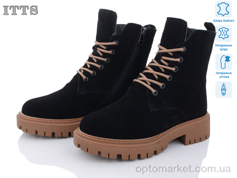 Купить Черевики жіночі AK95-C ITTS чорний, фото 1